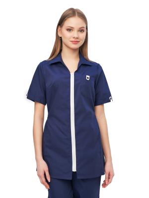 Костюм женский "Глория 2" т-синий с белым