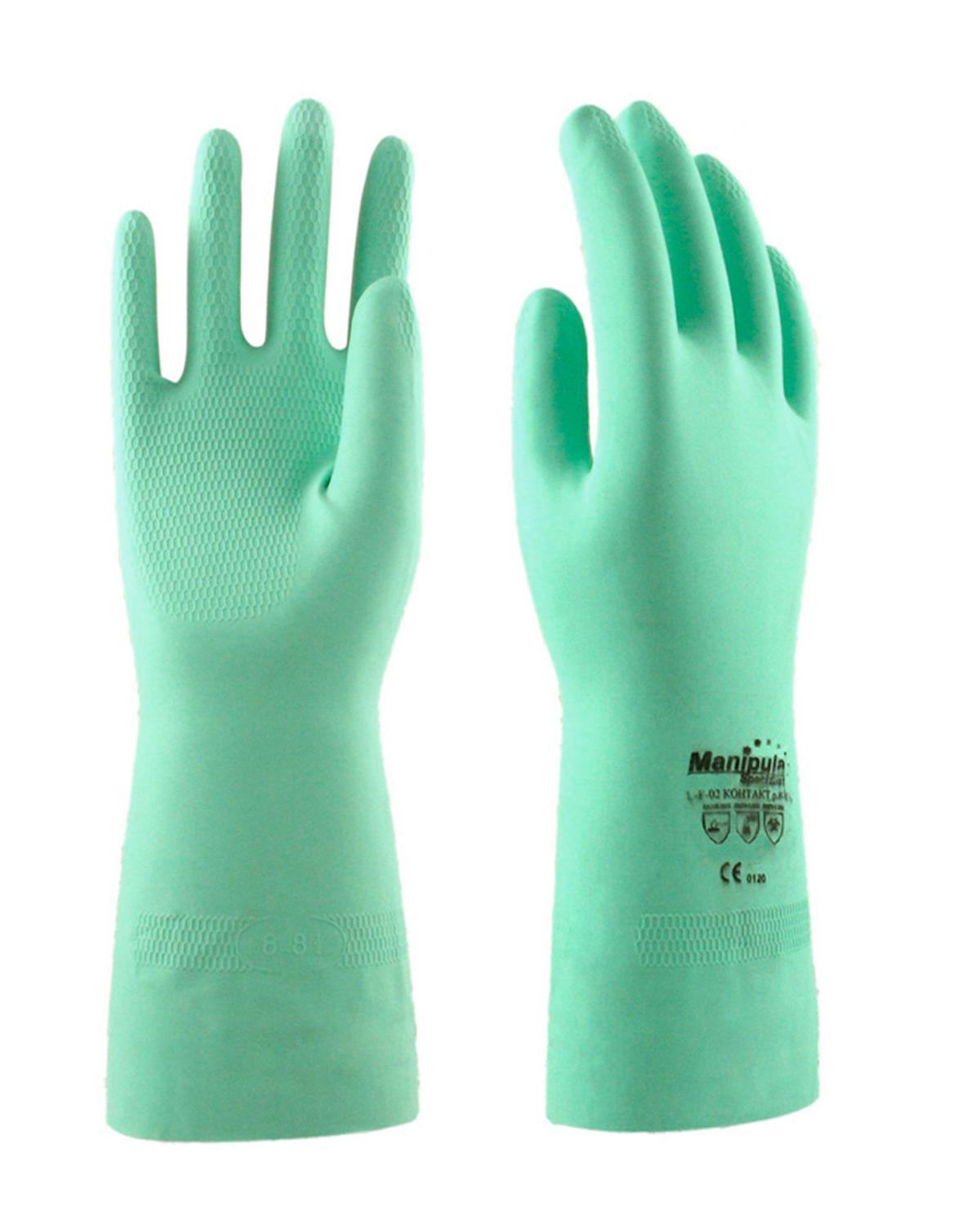 Перчатки КОНТАКТ СG-945 (латекс, хлопковый слой, толщ.0,52мм, дл.320мм)