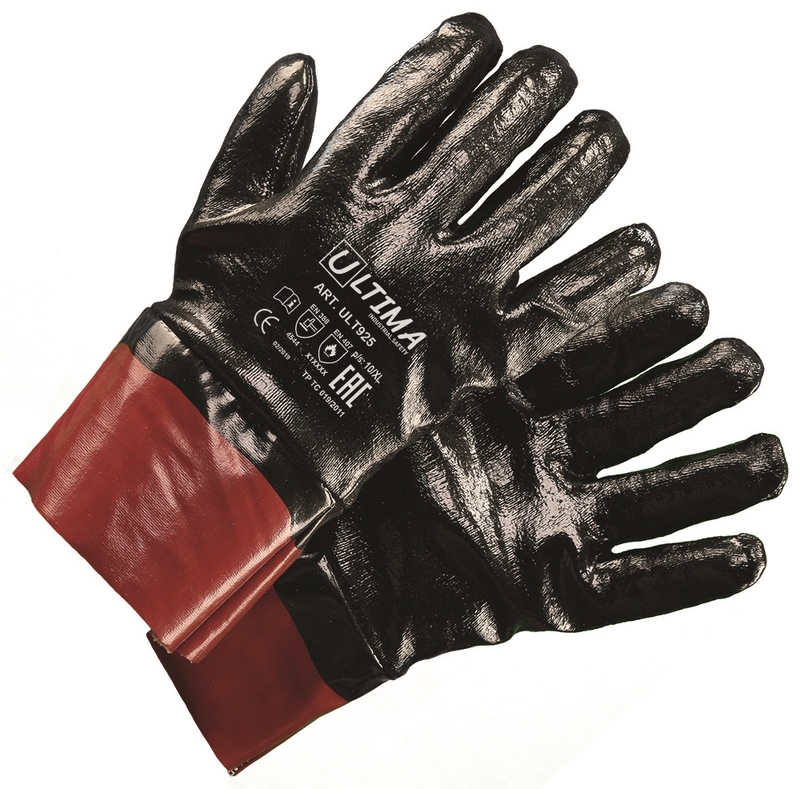 Перчатки из высокополимеризированного волокна (5) с полным нитрил.пок. ULT925