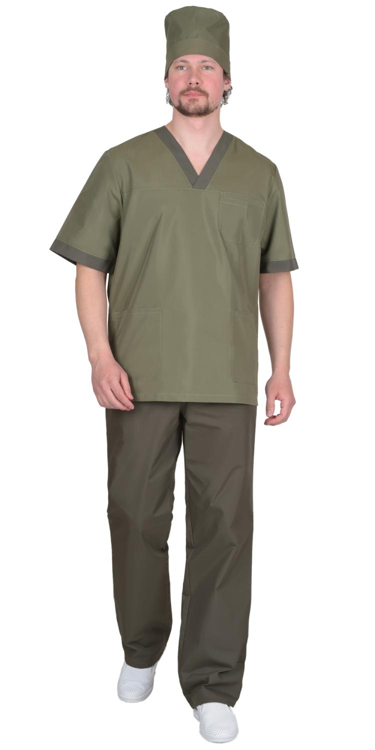 Костюм РЕАЛ мужской оливковый с хаки