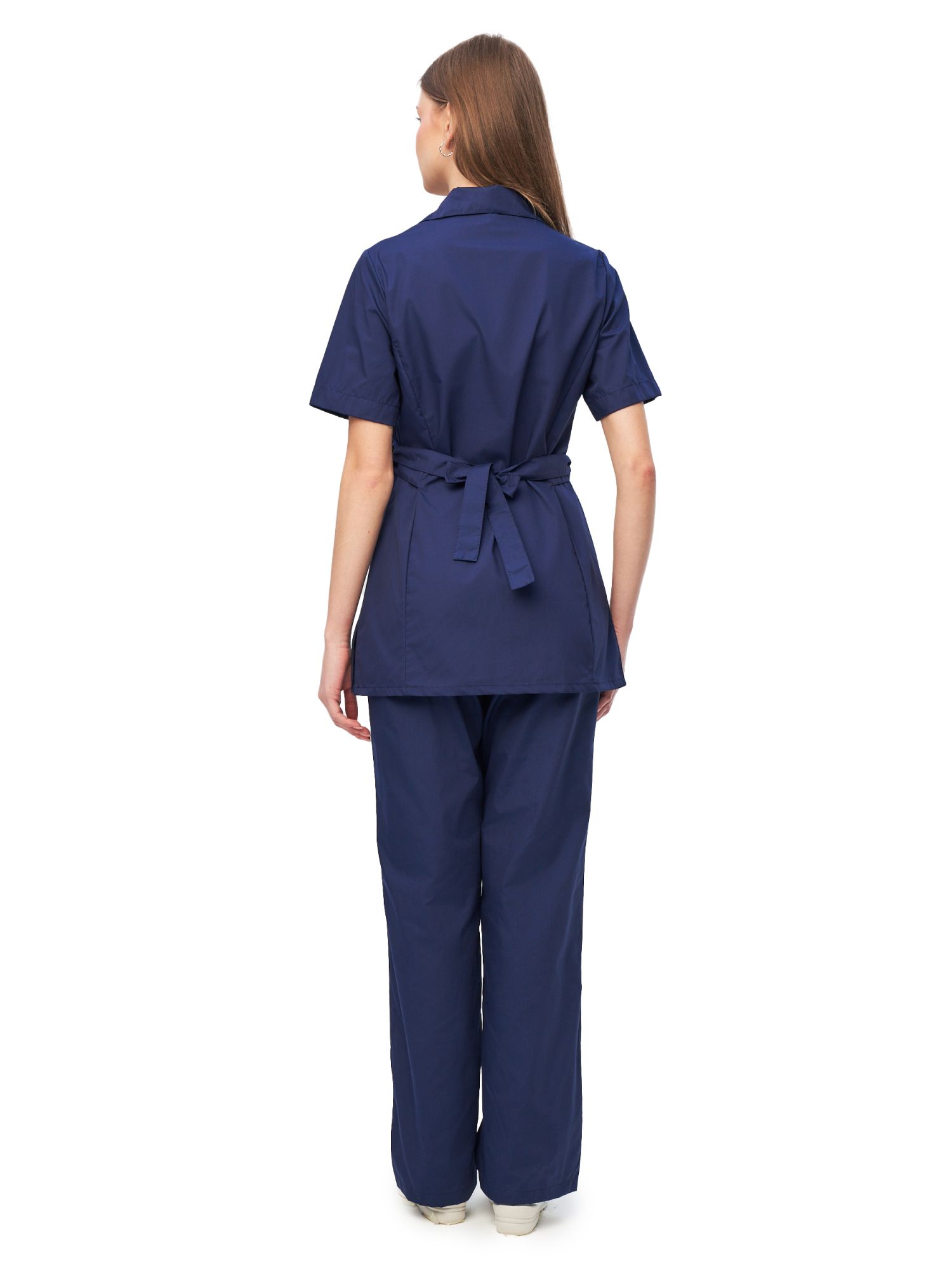 Костюм женский "Глория 2" т-синий с белым