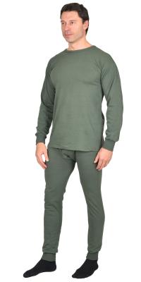 Бельё нательное трикотажное (лето) пл.150 гр/м2, оливковое, 100% х/б