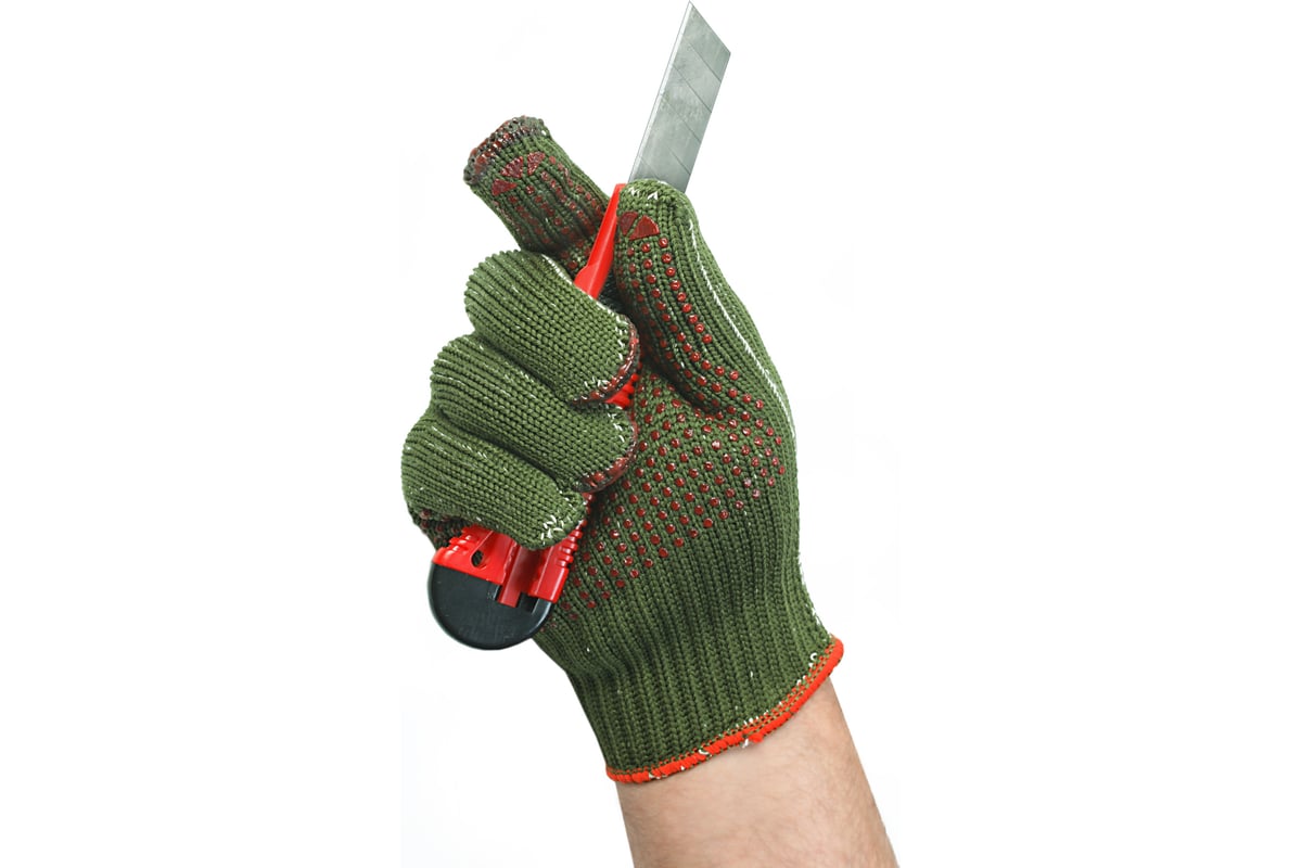 Перчатки противопорезные Honeywell® RESISTOP GRIP GREEN (3 класс)