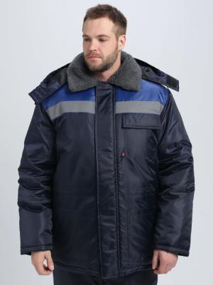 Куртка зимняя Бригада NEW (тк.Оксфорд), т.синий/васильковый (МИНПРОМТОРГ)
