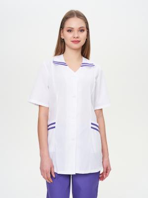 Костюм женский "Сфера" св-голубой с т-синим