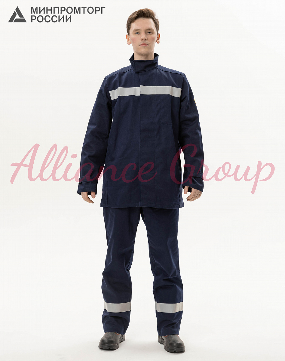 Костюм Зевс-АГ, двойное усиление. Ткань: 100% ХБ, пл. 450 г/м2 (МИНПРОМТОРГ)