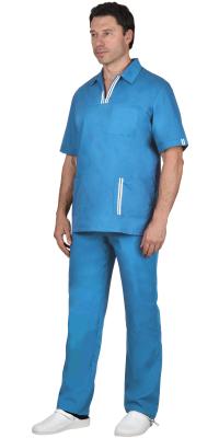 Костюм ВИКТОР мужской голубой