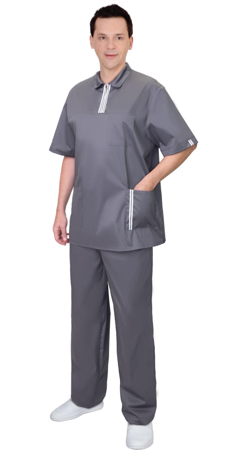 Костюм ВИКТОР мужской серый