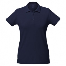 Рубашка поло женская Virma Lady, пл.190 г/м2 темно-синяя