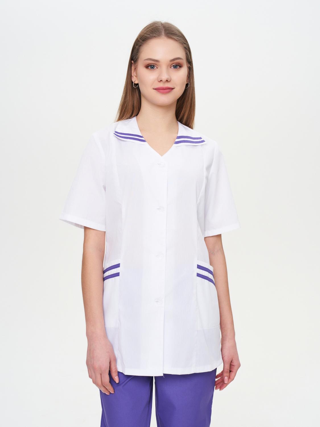 Костюм женский "Сфера" св-голубой с т-синим