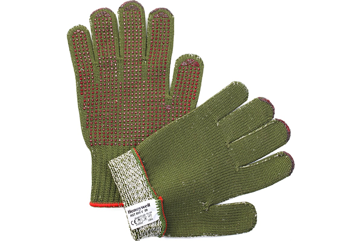 Перчатки противопорезные Honeywell® RESISTOP GRIP GREEN (3 класс)